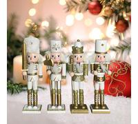 4 Pezzi 7 Pollici Soldier Soldier a Mano per La Casa di Natale Decorativa