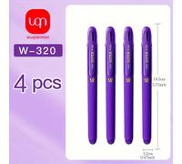 4 pezzi/8 pezzi/12 pezzi Penna Gel Viola Non Cancellabile Uso Ufficio Scrittura 1.0Mm per Studenti Materiale Scolastico Grande Capacità Ricaricabile Ricariche Penna Penna Calligrafica a Scuola