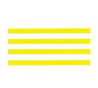 4 pezzi / 8 pezzi copertura di protezione per la maggior parte degli accessori per bagagli, in silicone, giallo, confezione da 4
