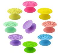4 pezzi/8 pezzi Giocattoli antistress sensoriali, pietre sensoriali con ventose dalla texture rilassante per l'autismo, giocattoli con forme rotonde per riconoscimento colori da schiacciare, giocattol