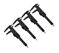 4 Pezzi 80 Mm Calibro Vernier Calibro Doppio Scala Scorrevole Strumento di Misura Studente Ufficio Uso