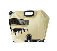 4 pezzi 8L Borsa for l'acqua da campeggio Contenitore portatile multiuso Nessuna perdita pieghevole con rubinetto Forniture(Khaki)