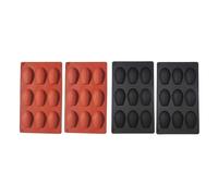 4 Pezzi 9 Cavità Stampo In Silicone Madeline Biscotti Teglia Antiaderente p1827