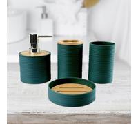 4 pezzi accessori per il bagno portasapone moderno decorativo dispenser di