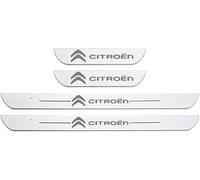 4 Pezzi Acciaio Inossidabile Auto Battitacco per Citroen C4 II Grand Picasso 2016-2018, Set Battitacco Portiere Protezione Plates Anti-Graffio Scuff