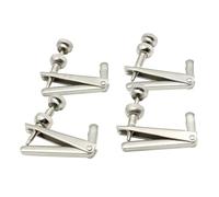 4 Pezzi Accordatori Fine per Violino 1/4-4/4 Violino Regolatore di Corde in Metallo Toni Accordatura Cordiera Strumenti accessori per violino (Color : Silver 1-4 1-2)