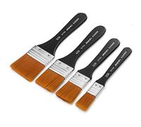 4 pezzi acquerello acrilico pennello piatto ampio set per artisti che dipingono, ampio set di pennelli acrilici per colori ad olio smalto vernice pennelli per pittura a olio 20/30/40/50mm
