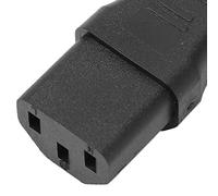 4 pezzi Adattatore di alimentazione IEC320 C13 a IEC320 C13, connettore convertitore di alimentazione C13 a C13 con custodia in PVC ritardante di fiamma per laptop, PDU, server, UP