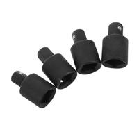 4 Pezzi Adattatore per Chiavi a Bussola 1/2" a 3/8" in Acciaio Nero | Struttura Compatta e Sottile, Ingranaggio Raffinato, per Spazi Stretti e Ridurre i Tempi Morti