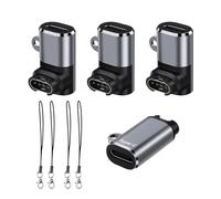 4 Pezzi Adattatore per Garmin Watch, Adattatore di Ricarica USB C, Caricatore con Cordino Compatibile con Fenix 7/6 Venu Sq2 Forerunner 255/965 Vivoactive 5, Convertitore da Tipo C a Garmin