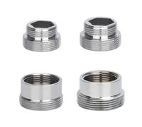 4 Pezzi Adattatore per Rubinetto in Metallo, Raccordo per Rubinetto in Ottone Cromato, 16/18-22 mm/22mm-16/18mm Adattatore per Depuratore e Aeratore Rubinetto, per Aeratore Rubinetto Cucina e Bagno