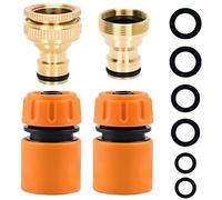 4 Pezzi Adattatore rubinetto Canna Acqua Universali per Miscelatore Adattatore per Tubo, 1/2" e 3/4" 2 in 1, Rubinetto 1/2" Adattatore, Filettature Interne 22 Mm E Esterne 24mm Rubinetto Raccordo 1/2"