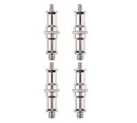 4 Pezzi Adattatore Vite Filettata Maschio 1/4 a 3/8 in Ferro Argento | Montaggio Rapido, Compatibile Teste Sferiche e Fotocamere Reflex, per Riprese e Set Fotografici