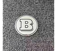 4 Pezzi Adesivi Coprimozzo Auto per Smart Brabus, Ruota Centro Coprimozzi Adesivo Auto Ruota Mozzo Tappi Emblema Distintivo,B- 60mm