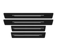 4 Pezzi Adesivi Pedale del Davanzale per BMW X3 2003-2026 E83 F25 G01, Striscia di Protezione Battitacco Portiera Fibra Carbonio Accessori,A/White Line