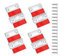 4 Pezzi Adesivo Chiusura Magnetica, Calamite Porta Ultra Sottile, Chiusure Magnetiche per Ante Mobili, Magnete Chiusura per Cassetti Magneti Armadio Chiusure Cucina