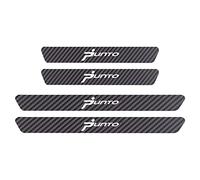 4 Pezzi Adesivo Davanzali Piatto Dello Scuf per Fi-at 500 500C 500l 500x panda, Striscia del Protezione del Battitacco della Portiera in Fibra di Carbonio Accessori Decorativi, PUNTO