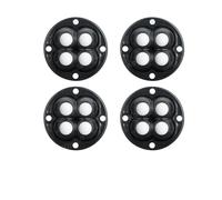 4 pezzi adesivo non perforante sfera for mobili puleggia universale accessori base mobile for uso domestico pattumiera fondo piccola ruota(Nylon balck 4pcs)