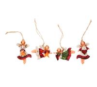 4 pezzi adorabili pendenti angeli pendenti di Natale ad angelo ciondolo di