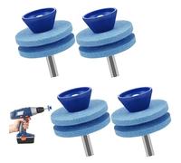 4 Pezzi Affilacoltelli per Tosaerba, Affila per Attrezzi da Giardino, Affilacoltelli Multifunzione per Trapano Elettrico Per Parte Del Trapano Elettrico A Mano