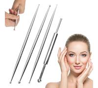 4 Pezzi Aghi Agopuntura Penna per Agopressione Penna per Agopuntura per Massaggi, Digitopressione e Agopuntura, Lunghezza 12/13 cm, Sfere ø 1,5/2/3/3,5/4/4,5/7 mm