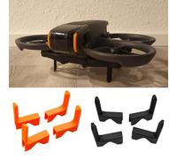 4 pezzi Altezza del carrello di atterraggio Piedi di supporto per DJI AVATA 2 L'atterraggio del gimbal della lente Piede di protezione anticollisione Gambe di estensione Accessori (nero)