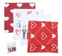 4 pezzi amare il cuscino per motivi cardiaci copre le federe decorative di