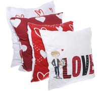 4 pezzi amare il cuscino per motivi cardiaci copre le federe decorative di