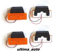 4 Pezzi Ambra Indicatore Laterale 12V 4 LED Arancione Luci per Iveco Mercedes
