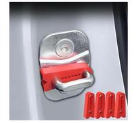 4 Pezzi Ammortizzatore Serratura Porta Adatto per Jeep Cherokee 2005-2027, Gomma Paracolpi Protezione Silenzioso Antivibrazione Accessori Auto,B/Red