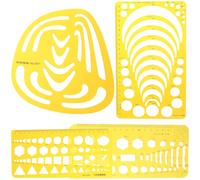 4 pezzi ampliato modello di piano domestico Misurare i sovrani geometrici per i