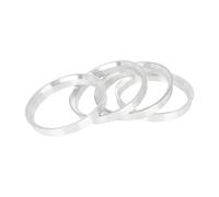 4 Pezzi Anelli Centraggio Universali Per Mozzo Auto Distanziali Foro Ruota 56.6-54.1mm 60.1-54.1mm 65.1-57.1mm 66.1-60.1mm Lega Di Alluminio Adattatore Distanziale Ruota(4pcs 66.1-60.1mm)