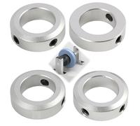 4 Pezzi Anello di Arresto, Larghezza 22 mm, Anello di Bloccaggio per Albero, Fine Corsa per Ruota, Carriola, Trasmissione, Utensili CNC (Albero 22 mm Foro 35 mm Ø Est 10 mm)