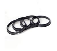 4 Pezzi Anello Mozzo Ruota Auto Universale Parti Cerchione 68.1-57.1 68.1-60.1mm Anello Mozzo Ruota In Plastica ABS Nera Distanziale Ruota Adattatore(68.1-60.1mm-4PCS)