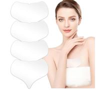 4 Pezzi Antirughe Pads e Cerotti per Petto e Décollete, Lmbottitura per Petto Patch in Silicone, Patch Decollete Antirughe, Riutilizzabili, per Ridurre le Rughe del Décolleté e del Seno per Donne