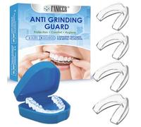 4 Pezzi Antirussamento Paradenti, Modellabile Mouth Guard, Antirussamento, Per Migliora La Qualità Del Sonno, Blu