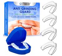 4 Pezzi Antirussamento Paradenti, Modellabile Mouth Guard, Antirussamento, Per Migliora La Qualità Del Sonno, Azzurro