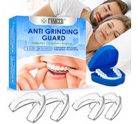 4 Pezzi Antirussamento Paradenti, Protege Dente Notte Comodo, Modellabile Mouth Guard, Anti Russare Per Digrignare I Denti, Migliora La Qualità Del Sonno, Per Uomini E Donne, Trasparente
