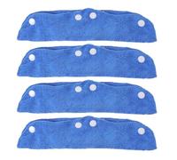 4 Pezzi Antisudore per Casco di Sicurezza Riutilizzabile, Blu | Poliestere, Design Ergonomico, Assorbe Sudore e Mantiene i Chioma Lontani dagli Occhi