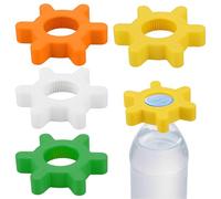 4 Pezzi Apribottiglie Antiscivolo, Apri bottigliee di Plastica, Svita Tappi Bottiglie Plastica e Barattoli, Ideale per Anziani e Bambini(4 Colori)
