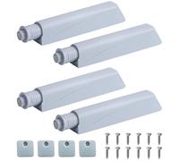 4 Pezzi Apriscatole Push to open con Piastre in ferro,Nastro adesivo e Viti, Robusta Chiusura a pressione, Chiusura magnetica,Chiusura a spinta porta,per porte, armadi
