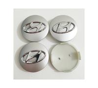 (4 pezzi argento2) 4 pezzi/set coprimozzo ruota auto da 60 mm per Hyundai Sonata IX35 I20 I30 Azera Elantra Kona