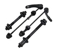 - 4 pezzi asse della bici a sgancio rapido, MTB Road Mountain Bike a sgancio rapido asse anteriore e posteriore asse cavo set con spaziatura standard
