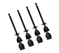 4 pezzi asta agitatrice vernice resistente all'usura manico esagonale resina epossidica miscelatore helix trapano accessorio strumento elettrico accessori