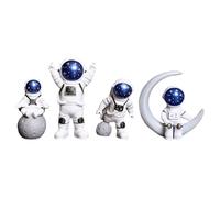 4 Pezzi Astronauta Figura Statua Figurine Astronauta Scultura Giocattolo Ep7434