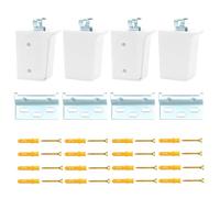 4 Pezzi Attaccaglie per Pensili Pesanti Cucina, Attaccaglie per Mobili Sospesi, Montaggio Staffa Pensili per Armadietti da Bagno