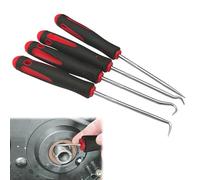 4 Pezzi Attrezzo per Riparazione Estrattori per Paraoli, Estrattore per Guarnizioni Olio Auto, Strumento di Rimozione Guarnizione O-Ring, Rimozione del Paraolio Cacciavite Gancio di Prelievo