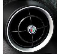 4 Pezzi Auto 3d Anteriore Posteriore Aria Condizionata Presa Decor Adesivi In Alluminio per Alfa Romeo Giulia Stelvio Accessori per Lo Styling Dell'Auto