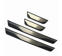 4 Pezzi Auto Acciaio Inox Battitacco Protezione Compatibile per Op-El Astra Zafira Corsa Mokka, AntiGraffio Scuff Adesivi, Benvenuto Pedaliera Decorativi,Silver