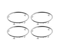 4 Pezzi Auto Aria Condizionata Presa Decorazione Cerchio Anello Adesivo Per Ford Per Focus 2 MK2 2005-2013 Interni Accessori(Electroplate)